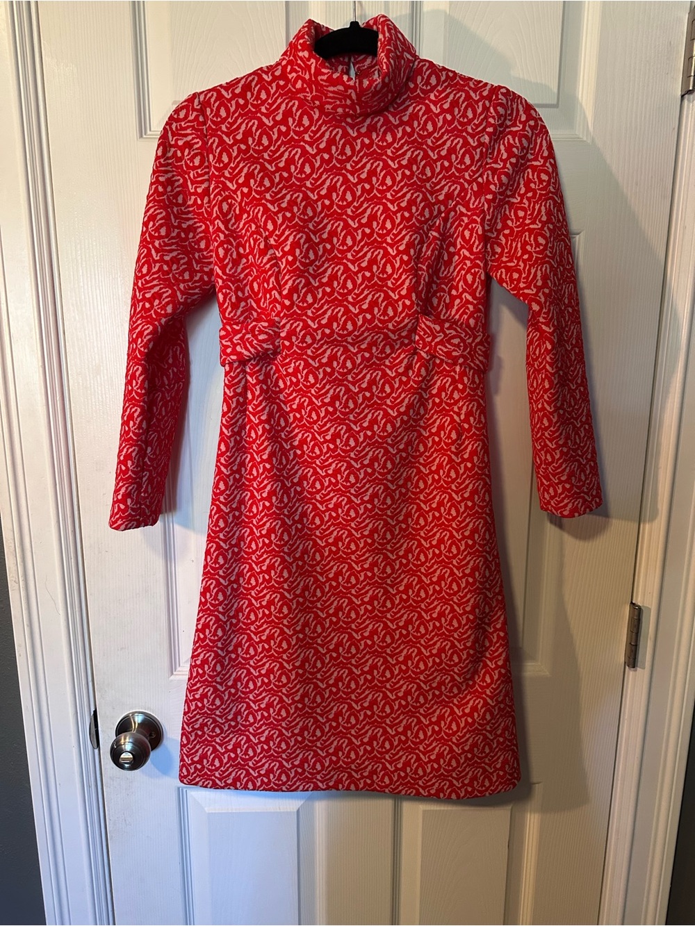 Vintage 60s/70s Red Shift Dress